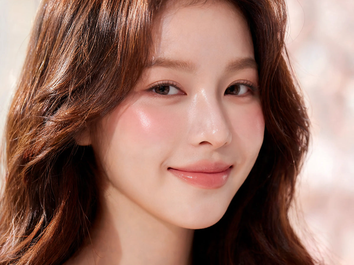 Radiant healthy skin and hair beauty lifestyle scene