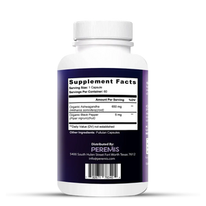 Ashwagandha with Black Pepper Supplement view 3