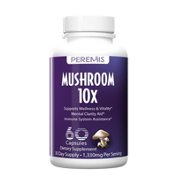 Mushroom 10X Blend Supplement – Ten Mushroom Complex with Lion's Mane