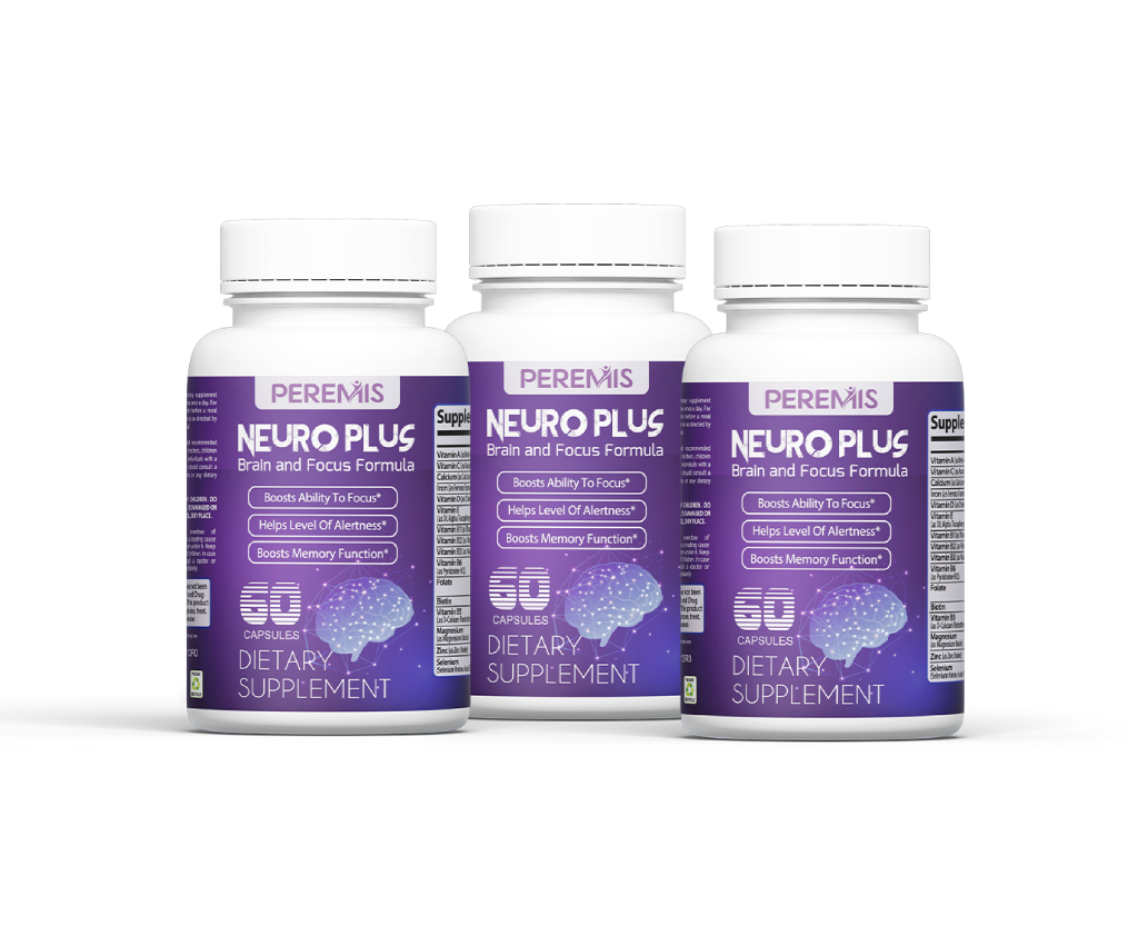 Unlock Your Cognitive Potential with Neuro Plus Brain Supplement – 3 Pack  Formula for Enhanced Memory, Focus, and Mental Clarity — Peremis